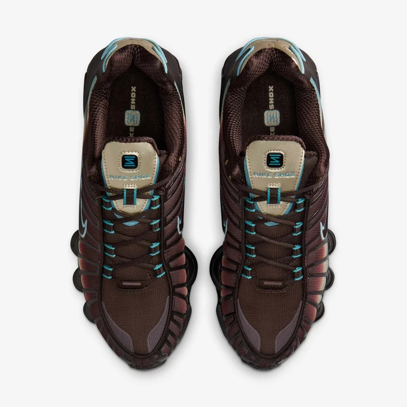 Nike Shox TL Velvet Brown Denim Turquoise