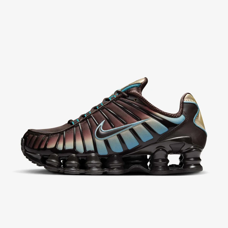Nike Shox TL Velvet Brown Denim Turquoise